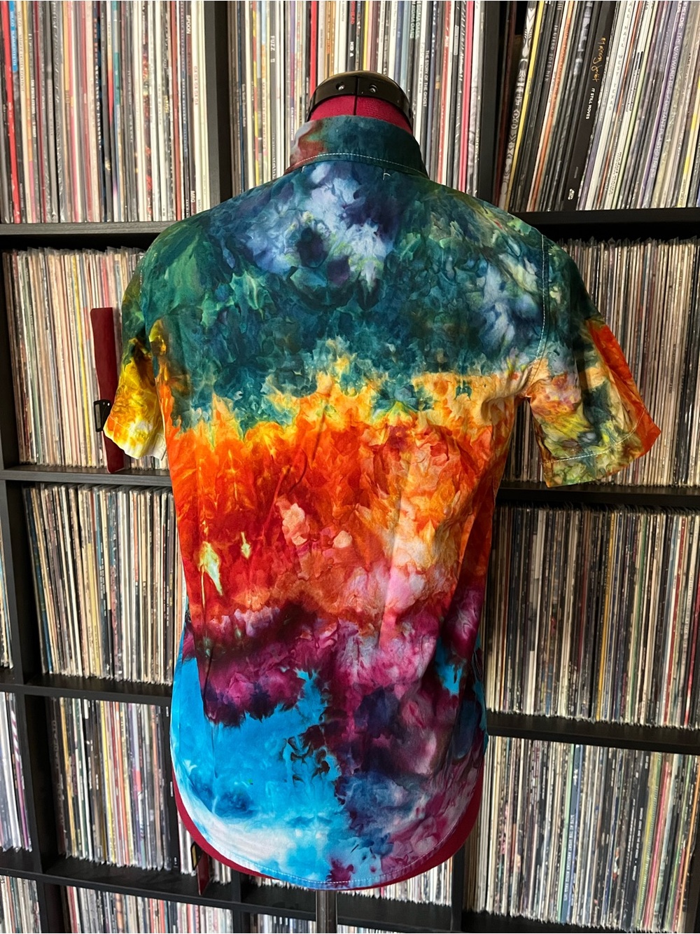 Kids ice dyed stealie bolt silk grateful Garcia festival BMFS ❤️⚡️💙 - Picture 2 of 6